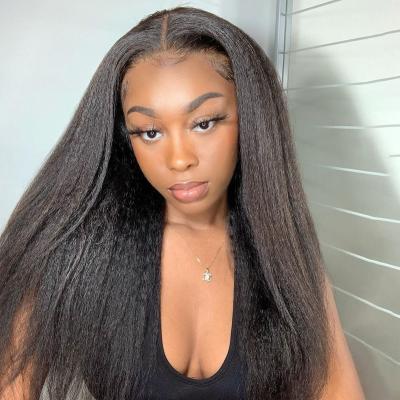 China Seller 100% Human Hair Full Lace Front Wigs Human Hair With Lace Front Wigs Transparent Baby Hair Brazilian Straight Kinky Curly Extensions Wigs for sale