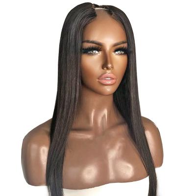 China Sellers Virgin U Part Raw Unprocessed Cambodian Hair Silky Straight U Wig Natural Silky Straight Hair Part Wigs For Black Women for sale