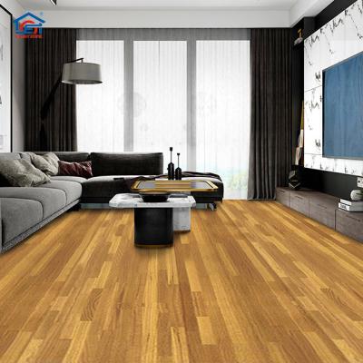 China Indoor Wood Pattern Vinyl Flooring Film PVC House Decoration Flooring Film for sale