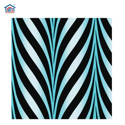 China Modem 0.53x10M Zebra Design House Interior Decorative Modern Wall Papers 3D PVC Bedroom Home Decoration for sale