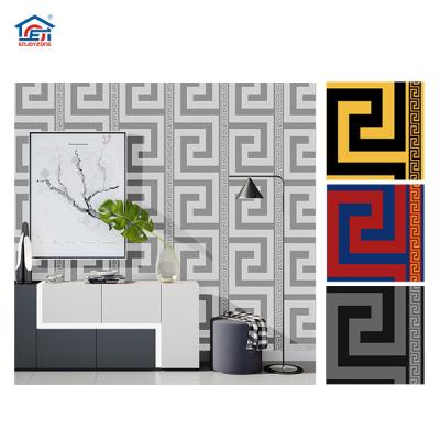 China Modern Wholesale 0.53x10m PVC 3D Interior Decorative Wallpaper Bedroom Home Decoration for sale