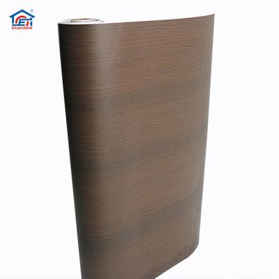 China Modern Waterproof PVC Vinyl Film Self Adhesive Wooden Membran Foil For MDF for sale