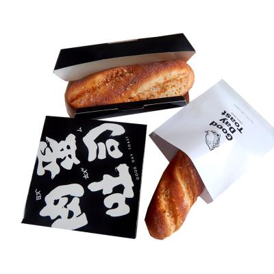 China Biodegradable Disposable Bread Delivery Flat Bottom Custom Food Bags Fast Food Packaging for sale