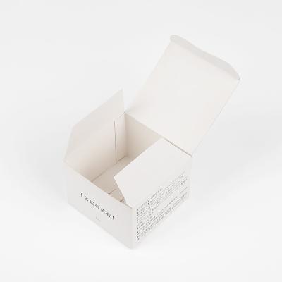 China Recyclable Eco Friendly Small Rectangle  Custom Logo Fold box Cosmetic Square Gift Packaging Paper Boxes for sale