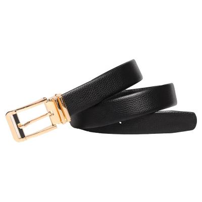 China Business Professional Custom Made Durable Top Grain Genuine Leather Belts For Men Belt Black Good Pin Buckle Belt for sale