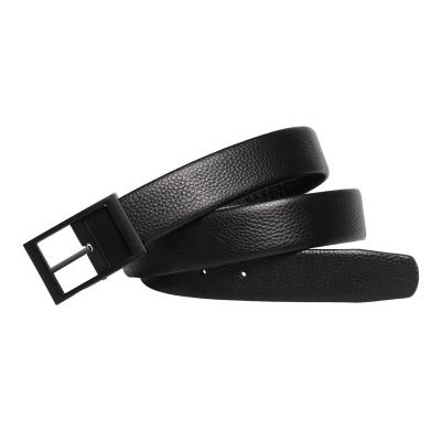 China Wholesale High Quality Custom Made Business Pin Black Buckle Belts Leather Men For Jeans for sale