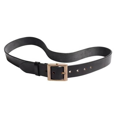 China Vintage Wholesale Mens Fashion Luxury Cowhide Leather Belt Genuine Brass Buckle for sale