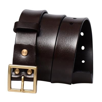 China Vintage All Match Fashion Lapel Genuine Leather Handmade Belt Custom Design Unisex Braiding Belt for sale