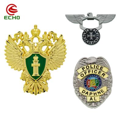 China Europe Customized Retro Personality Masonic Badges Eagle Badge With Gem for sale