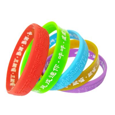 China China Custom Braille Printing Personalized Collection Souvenir Sport Wristband for sale