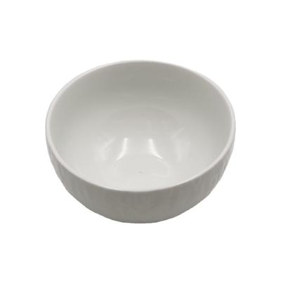 China Viable Logo White Salad Bowl Oatmeal Simple Hot Sale Customizable Ceramic Bowl for sale