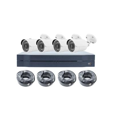 China PAN-TILT 4CH 2MP Security Camera System H.265 DVR with 4Pcs Outdoor CCTV Cable Camera, Easy Remote Access for sale