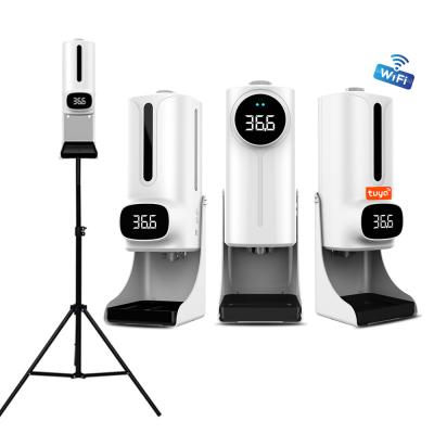 China Foam Soap Dispenser Pre-Order New Arrival 2 In 1 Pro Tripod K9 Plus Smart Sanitizer Dispenser With Thermometer Sensor for sale