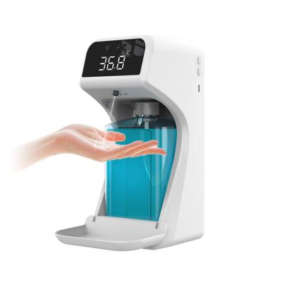 China Foam Soap Dispenser CE Thermometer Hand Sanitizer Dispenser Electrico Jabon Gel Scam Reader Temperatura Dispensador Automatico De Desinfectante for sale