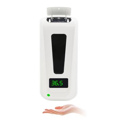 China Foam Soap Dispenser Non Contact Foaming 2000ml Liquid Soap Hand Sanitizer Sprayer Thermometer Digital Infrared Temperature and Sanitizer Dispenser for sale