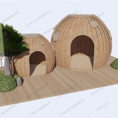 China LINGQI style windproof villa camping tent star villa camping house outdoor fashion villa 2022 new for sale