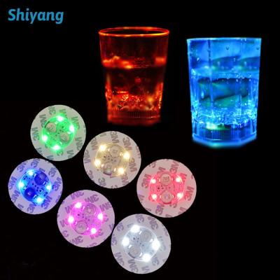 China Party Supplies New Year Party Supplies Bar LED Cup Light Blink Beer 3M Coaster LED Sticker Bottle Light for sale