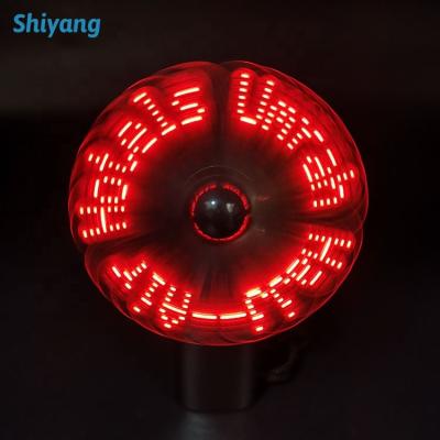 China Mini and Portable Fan Halloween Gifts Glow in the Dark Handheld Custom Mini LED Message Fan Mini Fan for sale