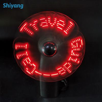 China Mini and Portable Fan Light Up Custom Text Message LED Fan Birthday Decoration Party Supplies for sale