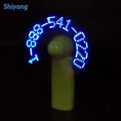 China Programmable Custom Software Mini LED Display Fan Mini Personal LED Fan Programmable Custom Fan and Portable Custom Message Fan for sale