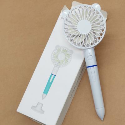 China Portable Pen Fan Battery Mini Fan Air Cooling Rechargeable Charging Portable Fan for sale