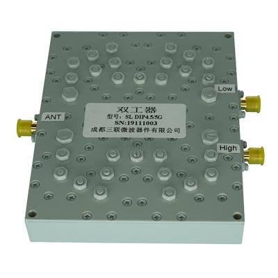 China Custom Aluminumb Color 4.5G 5G Diplexer Multiplexer Base Insert Duplexer For Satellite Communications for sale