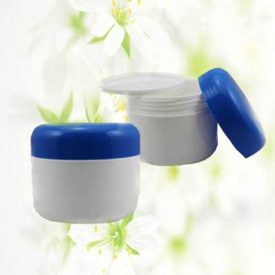 China A-L-100 Cosmetic Plastic Double Wall Cosmetic Cream Jar With Inner Lid for sale