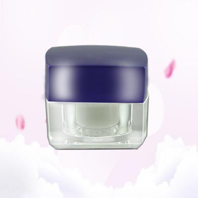 China CJN42-001 Cosmetic Square Cream Jar Small Capacity Acrylic Jar 5g 10g 15g 30g for sale