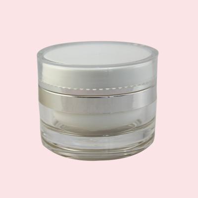 China 5g 15g 30g 50g cosmetic acrylic plastic cosmetic jar acrylic jar for cream for sale