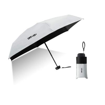 China Sun / Rain / Promotion / Event / Advertising With Logo Ultralight Mini Umbrella Five Folds Compact Portable Sunshade for sale