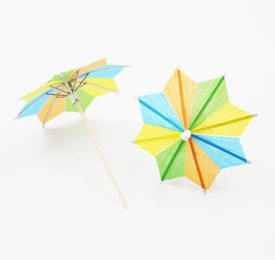 China Disposable Cocktail Pad Small Cocktail Umbrella Colorful Originality Umbrella for sale