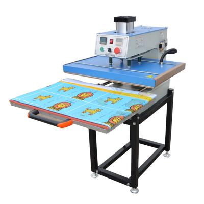 China Garment Shops Mobile Pneumatic/Hydraulic Slide Tabletop Heat Press Machine With 80*100cm For Towel/Bags/Mouse Pad/Uniform/Jacket/Cloth for sale