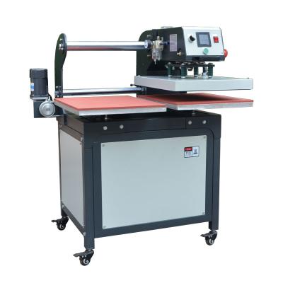 China Garment Shops Automatic Dual Station Heat Press Machine with 40*50cm Top Slide for T-shirt/Bag/Suitcase/Shoes/Towel/Jacket/Mouse Pad for sale