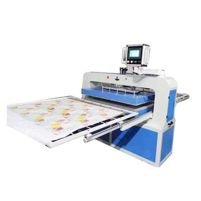 China Garment shops 120*150cm hydraulic upper&lower heating plates sublimation heat press machine for skirts - polo shirt/cloth/tank top/uniform for sale