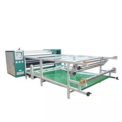 China Garment Shops 60cm/.19M Automatic Digital Oil Drum Sublimation Calender Heat Transfer Press Machine With 2 Roll Rolls for sale