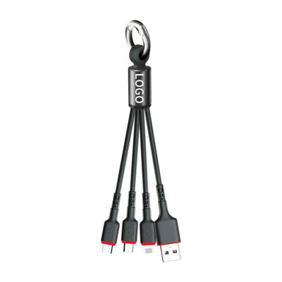 China MP3/MP4 player AKEKIO original factory direct outlet tape charging 3 in 1 multifunctional USB type-c cable data cable charging line for phone for sale