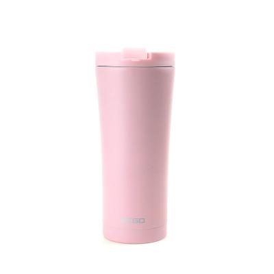 China New Design 304 Wine Cup Rose Color Stainless Steel Disposable Egg Shaped Cup Drinkware Mugs With Lid for sale