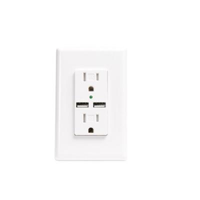 China NEW Latest Product Durable Modal USB Wall Receptacle Electrical Outlet Custom Logo for sale