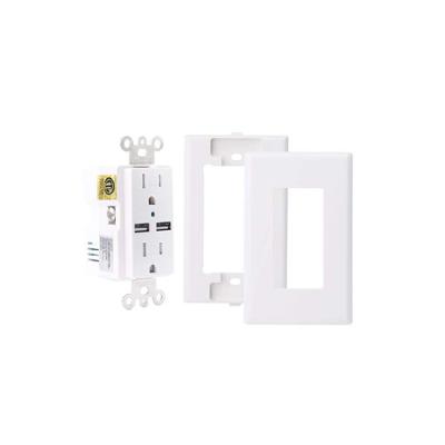 China Durable Wholesale Best Price Newly Style Cheap Eco - Friendly USB Wall Socket for sale