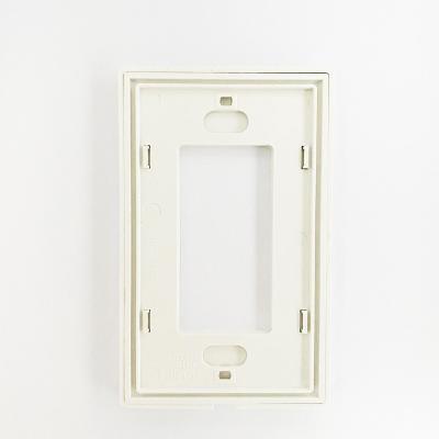 China Wholesale durable white color pc factory price decorator wall plate screwless gfci cover for sale