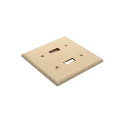 China America Electrical Outlet Connection 2 Gang 4 Screw Wall Plate Electrical Socket And Switch Outlet Plate Decorative Covers for sale