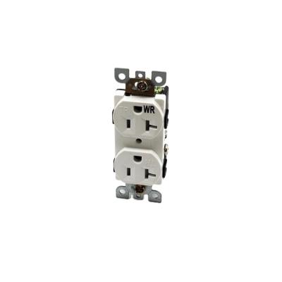 China Residential / Multi-Purpose Duplex American Wall Outlet Receptacle 20A 125V Electric Power Socket Switch Time Heavy Duty for sale