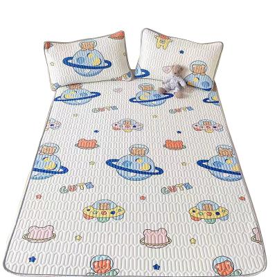 China Wholesale high quality cartoon folding, washable, thick, non - slip latex protection cooling three-piece set for bed room. for sale