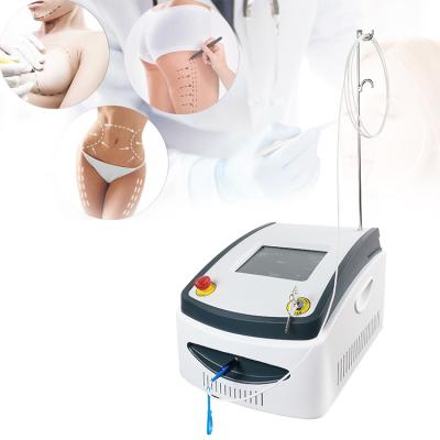 China Facelift fiber optic laser 980 1470 1210 nanometer 4d lipo lipolysis 1064nm ND yag laser sculpting slimming lipolysis machine for sale