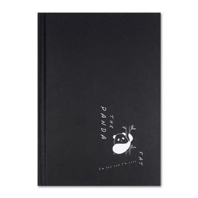 China Custom Printing Black Notebook and Hardcover Wholesale Black Notebook Planner School Notebook Diary for sale