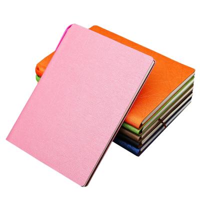 China Classic Diary Business Notebook with Pen Loop A5 Soft Cover Writing Notebook for sale