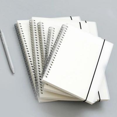 China Customized Hot Selling Multifunctional Spiral PVC Cover Multifunctional Clear Plastic Notebook for sale