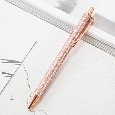 China Beautiful Normal Hot Sale Luxury Ink Pen Custom Logo Ballpoint Pens Metal Crown Pens for sale