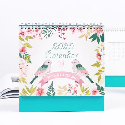 China High Quality 2020 Recyclable Customized Table Calendar Cheap Creative Design Printing Stand Desk Calendar for sale