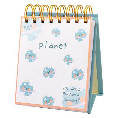 China Lovely Desk Calendar Recyclable Planner Triangle Cartoon Table Calendar 2020 for sale